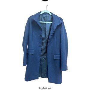 Theory Men’s Navy Blue Trench Coat - Size Small - Excellent Condition